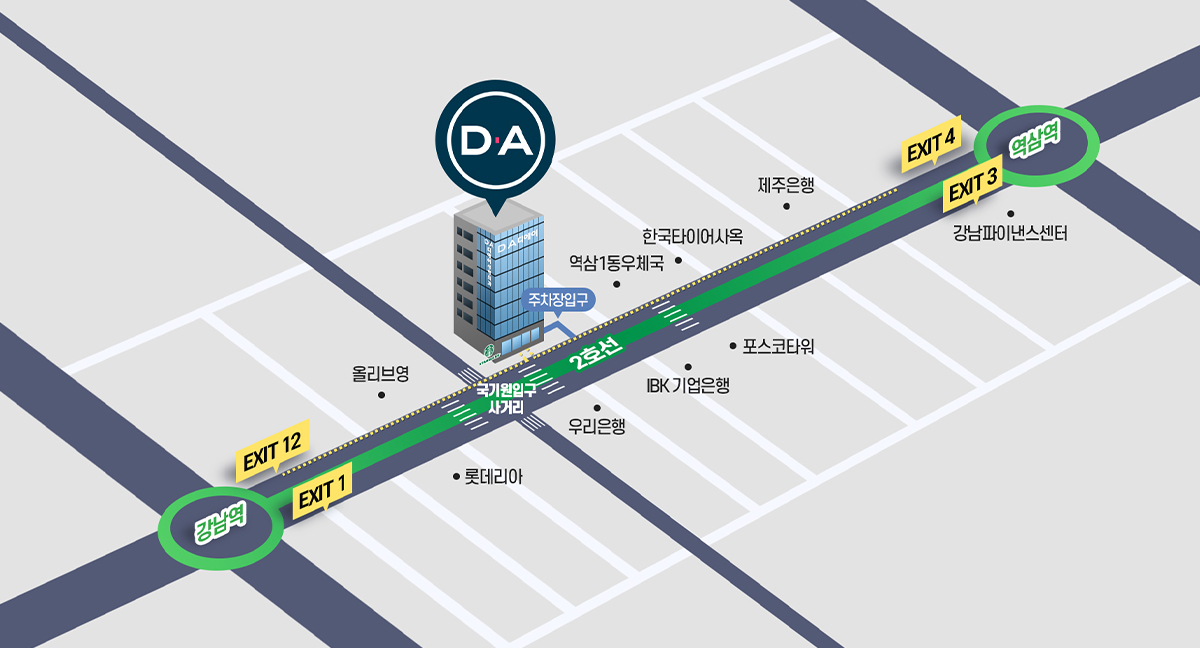 DA성형외과 약도